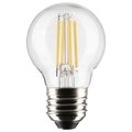 Satco 5.5 Watt G16.5 LED Lamp, Clear, Medium Base, 90 CRI, 2700K, 120 Volts S21220